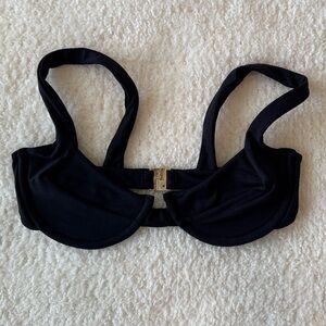 Indah Midori Classic Black Underwire Bikini Top XS EUC!